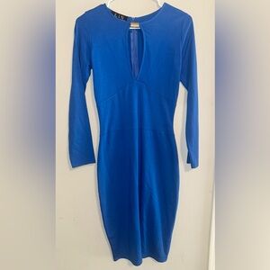 KIN Elegant Blue Long Sleeve Dress